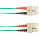 Black Box Fiber Optic Duplex Patch Network Cable - 82.02 ft Fiber Optic Network Cable for Network Device - First End: 2 x SC Male Network - Second End: 2 x SC Male Network - 128 MB/s - Patch Cable - 62.5/125 &micro;m - Green - TAA Compliant FOCMR62-02