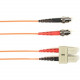 Black Box Duplex Fiber Optic Patch Network Cable - 82.02 ft Fiber Optic Network Cable for Network Device - First End: 2 x ST Male Network - Second End: 2 x ST Male Network - 1 Gbit/s - Patch Cable - 62.5/125 &micro;m - Orange - TAA Compliant FOCMR62-0