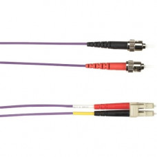 Black Box 10-m, ST-LC, 62.5-Micron, Multimode, Plenum, Violet Fiber Optic Cable - 32.81 ft Fiber Optic Network Cable for Network Device - First End: 1 x ST Male Network - Second End: 1 x LC Male Network - 128 MB/s - 62.5/125 &micro;m - Violet FOCMP62-