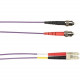 Black Box 2-m, ST-LC, 50-Micron, Multimode, PVC, Violet Fiber Optic Cable - 6.56 ft Fiber Optic Network Cable for Network Device - First End: 1 x ST Male Network - Second End: 1 x LC Male Network - 128 MB/s - 50/125 &micro;m - Violet FOCMR50-002M-STLC