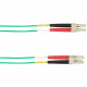 Black Box Colored Fiber OS2 9-Micron Singlemode Fiber Optic Patch Cable - Duplex, PVC - 16.40 ft Fiber Optic Network Cable for Network Device - First End: 2 x LC Male Network - Second End: 2 x LC Male Network - 1 Gbit/s - Patch Cable - OFNR - 9/125 &m