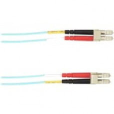 Black Box Colored Fiber OS2 9/125 Singlemode Fiber Optic Patch Cable - OFNR PVC - 98.43 ft Fiber Optic Network Cable for Network Device - First End: 2 x LC Male Network - Second End: 2 x LC Male Network - 10 Gbit/s - Patch Cable - OFNR - 9/125 &micro;