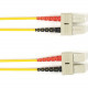 Black Box Duplex Fiber Optic Patch Network Cable - 22.97 ft Fiber Optic Network Cable for Network Device - First End: 2 x SC Male Network - Second End: 2 x SC Male Network - 1 Gbit/s - Patch Cable - 9/125 &micro;m - Yellow - TAA Compliant FOCMRSM-007M