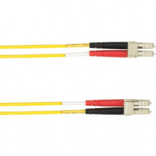 Black Box Duplex Fiber Optic Patch Network Cable - 49.21 ft Fiber Optic Network Cable for Network Device - First End: 2 x LC Male Network - Second End: 2 x LC Male Network - 128 MB/s - Patch Cable - 9/125 &micro;m - Yellow - TAA Compliant FOCMRSM-015M