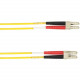 Black Box Duplex Fiber Optic Patch Network Cable - 26.25 ft Fiber Optic Network Cable for Network Device - First End: 2 x LC Male Network - Second End: 2 x LC Male Network - 128 MB/s - Patch Cable - 9/125 &micro;m - Yellow - TAA Compliant FOCMPSM-008M