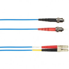 Black Box Duplex Fiber Optic Patch Network Cable - 65.62 ft Fiber Optic Network Cable for Network Device - First End: 2 x ST Male Network - Second End: 2 x ST Male Network - 128 MB/s - Patch Cable - 9/125 &micro;m - Blue - TAA Compliant FOCMRSM-020M-S