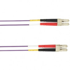 Black Box Colored Fiber OM3 50-Micron Multimode Fiber Optic Patch Cable - Duplex, LSZH - 6.56 ft Fiber Optic Network Cable for Network Device - First End: 2 x LC Male Network - Second End: 2 x LC Male Network - 10 Gbit/s - Patch Cable - LSZH - 50/125 &