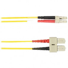 Black Box Colored Fiber OM3 50/125 Multimode Fiber Optic Patch Cable - LSZH - 6.56 ft Fiber Optic Network Cable for Network Device - First End: 2 x SC Male Network - Second End: 2 x LC Male Network - 10 Gbit/s - Patch Cable - LSZH - 50/125 &micro;m - 