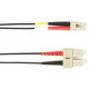 Black Box Fiber Optic Duplex Patch Network Cable - 6.50 ft Fiber Optic Network Cable for Network Device - First End: 2 x SC Male Network - Second End: 2 x LC Male Network - 1 Gbit/s - Patch Cable - OFNP, OFNR - 62.5/125 &micro;m - Black - TAA Complian
