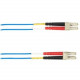 Black Box Colored Fiber OM3 50/125 Multimode Fiber Optic Patch Cable - LSZH - 19.69 ft Fiber Optic Network Cable for Network Device - First End: 2 x LC Male Network - Second End: 2 x LC Male Network - 10 Gbit/s - Patch Cable - LSZH, Riser - 50/125 &mi