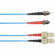 Black Box OM2 50/125 Multimode Fiber Optic Patch Cable LSZH ST-SC BL 3M - 9.80 ft Fiber Optic Network Cable for Network Device - First End: 2 x ST Male Network - Second End: 2 x SC Male Network - Patch Cable - LSZH - 50/125 &micro;m - Blue - TAA Compl