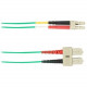 Black Box Colored Fiber OM1 62.5/125 Multimode Fiber Optic Patch Cable - LSZH - 6.56 ft Fiber Optic Network Cable for Network Device - First End: 2 x SC Male Network - Second End: 2 x LC Male Network - 10 Gbit/s - Patch Cable - LSZH, Riser - 62.5/125 &