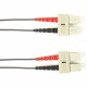 Black Box Fiber Optic Duplex Patch Network Cable - 6.50 ft Fiber Optic Network Cable for Network Device - First End: 2 x SC Male Network - Second End: 2 x SC Male Network - 1 Gbit/s - Patch Cable - OFNP, OFNR - 62.5/125 &micro;m - Gray - TAA Compliant