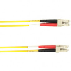 Black Box Fiber Optic Duplex Patch Network Cable - 32.80 ft Fiber Optic Network Cable for Network Device - First End: 2 x LC Male Network - Second End: 2 x LC Male Network - 10 Gbit/s - Patch Cable - OFNP - 50/125 &micro;m - Yellow - TAA Compliant FOC