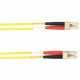 Black Box Fiber Optic Duplex Patch Network Cable - 9.80 ft Fiber Optic Network Cable for Network Device - First End: 2 x LC Male Network - Second End: 2 x LC Male Network - 10 Gbit/s - Patch Cable - OFNP - 50/125 &micro;m - Yellow - TAA Compliant FOCM