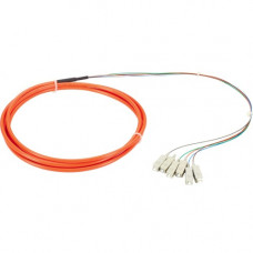 Black Box Fiber Optic Network Cable - 9.84 ft Fiber Optic Network Cable for Network Device, Network Adapter - First End: 6 x SC/UPC Male Network - 62.5 &micro;m - Orange FOPT50M1-SC-6OR-3