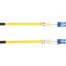 Black Box Single-Mode Value Line Patch Cable, LC-LC, 2-m (6.5-ft.) - 6.56 ft Fiber Optic Network Cable for Network Device - First End: 2 x LC Male Network - Second End: 2 x LC Male Network - Patch Cable - Yellow - RoHS, TAA Compliance FOSM-002M-LCLC