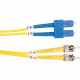 Black Box Single-Mode Value Line Patch Cable, ST-SC, 2-m (6.5-ft.) - 6.56 ft Fiber Optic Network Cable for Network Device - First End: 2 x ST Male Network - Second End: 2 x SC Male Network - Patch Cable - Yellow - RoHS Compliance FOSM-002M-STSC