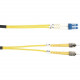 Black Box Single-Mode Value Line Patch Cable, ST-LC, 10-m (32.8-ft.) - 32.81 ft Fiber Optic Network Cable for Network Device - First End: 2 x ST Male Network - Second End: 2 x LC Male Network - Patch Cable - 9/125 &micro;m - Yellow - RoHS Compliance F