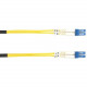 Black Box Fiber Optic Duplex Patch Network Cable - 49.21 ft Fiber Optic Network Cable for Network Device - First End: 2 x LC Male Network - Second End: 2 x LC Male Network - Patch Cable - Yellow FOSM-015M-LCLC