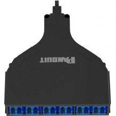 Panduit QuickNet SFQ MPO-LC Cassette, OS2, 12 Fiber, Universal - 1 Pack - 1 x MPO Network - Male - 12 x LC/UPC Network Female - Black, Blue - TAA Compliance FQ9N-12-10U