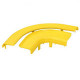 Panduit FiberRunner FRRASC4YL 4x4 System Fittings Cable Raceway Elbow Cover - Yellow - 1 Pack - TAA Compliance FRRASC4YL