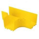 PANDUIT FiberRunner 4x4 Horizontal Tee Fitting - Yellow - 1 Pack - TAA Compliance FRT4X4YL