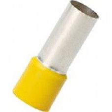 Panduit Electric Wire Ferrule - 25 - Yellow - Polypropylene, Copper, Polypropylene - TAA Compliance FSD89-27-Q