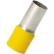 Panduit Electric Wire Ferrule - 25 - Yellow - Polypropylene, Copper, Polypropylene - TAA Compliance FSD92-32-Q