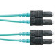 Panduit Fiber Optic Duplex Network Cable - 137.80 ft Fiber Optic Network Cable for Network Device - First End: 2 x SC Male Network - Second End: 2 x SC Male Network - Patch Cable - 50/125 &micro;m - Aqua - 1 Pack - TAA Compliance FX23PSNSNSNM042
