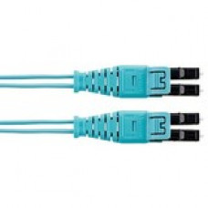 Panduit Fiber Optic Duplex Network Cable - 33 ft Fiber Optic Network Cable - First End: 2 x LC Male Network - Second End: 2 x LC Male Network - Patch Cable - Aqua - TAA Compliance FX2ELQ1Q1SNM010