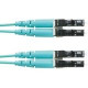 Panduit Fiber Optic Duplex Patch Network Cable - 26.30 ft Fiber Optic Network Cable for Network Device - First End: 2 x LC Male Network - Second End: 2 x LC Male Network - Patch Cable - Aqua - 1 Pack - RoHS Compliance FX2ERLNLNSNM008