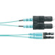 Panduit Fiber Optic Duplex Patch Network Cable - 3.28 ft Fiber Optic Network Cable for Network Device - First End: 2 x SC Male Network - Second End: 2 x LC Male Network - Patch Cable - 50/125 &micro;m - Aqua - 1 - TAA Compliance FX2ERLNSNSNM001