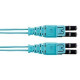 Panduit Fiber Optic Duplex Network Cable - 22.97 ft Fiber Optic Network Cable for Network Device - First End: 2 x LC Male Network - Second End: 2 x LC Male Network - Patch Cable - Aqua - 1 Pack FX2ELQ1Q1SNM007