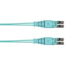 Panduit Fiber Optic Duplex Patch Network Cable - 6.56 ft Fiber Optic Network Cable for Network Device - First End: 2 x LC Male Network - Second End: 2 x LC Male Network - Patch Cable - Aqua - 1 - TAA Compliance FZ2ELQ1Q1NNM002