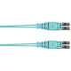 Panduit Fiber Optic Duplex Patch Network Cable - 111.55 ft Fiber Optic Network Cable for Network Device - First End: 2 x LC Male Network - Second End: 2 x LC Male Network - Patch Cable - Aqua - 1 - TAA Compliance FZ2ELQ1Q1NNM034