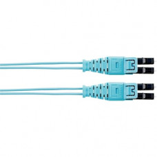 Panduit Fiber Optic Duplex Network Cable - 9.84 ft Fiber Optic Network Cable - First End: 2 x LC Male Network - Second End: 2 x LC Male Network - Patch Cable - 50/125 &micro;m - Aqua FZ2ELQ1Q1SNM003