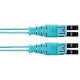 Panduit Opti-Core Fiber Optic Duplex Network Cable - 22.97 ft Fiber Optic Network Cable for Network Device - First End: 2 x LC Male Network - Second End: 2 x LC Male Network - Patch Cable - 50/125 &micro;m - Aqua - 1 Pack - TAA Compliance FZ2ELQ1Q1SNM