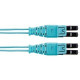 Panduit Fiber Optic Duplex Patch Network Cable - 3.28 ft Fiber Optic Network Cable for Network Device - First End: 2 x LC Male Network - Second End: 2 x LC Male Network - Patch Cable - Aqua - 1 FX2ELQ1Q1SNM001