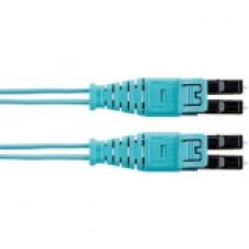 Panduit Fiber Optic Duplex Patch Network Cable - 91.86 ft Fiber Optic Network Cable for Network Device - First End: 2 x LC Male Network - Second End: 2 x LC Male Network - Patch Cable - Aqua - 1 FX2ELQ1Q1SNM028