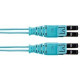 Panduit Fiber Optic Duplex Patch Network Cable - 137.80 ft Fiber Optic Network Cable for Network Device - First End: 2 x LC Male Network - Second End: 2 x LC Male Network - Patch Cable - Aqua - 1 FZ2ELQ1Q1SNM042