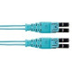 Panduit Fiber Optic Patch Network Cable - 46 ft Fiber Optic Network Cable for Network Device - LC Male Network - LC Male Network - Patch Cable - Aqua - 1 - TAA Compliance FZ2ERQ1Q1SNM014