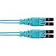 Panduit Fiber Optic Duplex Patch Network Cable - Fiber Optic for Network Device - Patch Cable - 3.28 ft - 1 Pack - 2 x LC Male Network - 2 x LC Male Network - Aqua FZ2ERQ1Q1SNM1.5