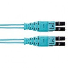 Panduit Fiber Optic Duplex Patch Network Cable - 137.80 ft Fiber Optic Network Cable for Network Device - First End: 2 x LC Male Network - Second End: 2 x LC Male Network - Patch Cable - Aqua - 1 Pack FZ2ERQ1Q1SNM042