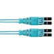Panduit Fiber Optic Duplex Patch Network Cable - 137.80 ft Fiber Optic Network Cable for Network Device - First End: 2 x LC Male Network - Second End: 2 x LC Male Network - Patch Cable - Aqua - 1 Pack FZ2ERQ1Q1SNM042