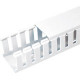 Panduit Cable Guide Wiring Duct - White - 6 Pack - Polyvinyl Chloride (PVC) - TAA Compliance G1.5X1WH6