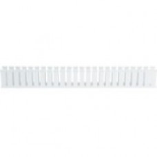 Panduit Cable Guide Wiring Duct - White - 6 Pack - Polyvinyl Chloride (PVC) - TAA Compliance G1.5X3WH6