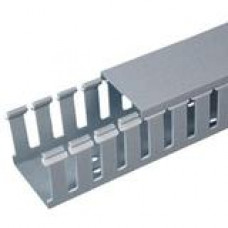 PANDUIT 6ft Panduct Type G - Wide Slot Wiring Duct - Light Gray - 6 Pack - TAA Compliance G1X1LG6-A