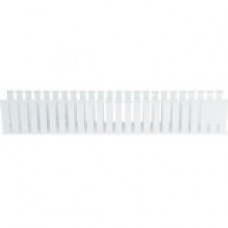 Panduit Cable Guide Wiring Duct - White - 6 Pack - Polyvinyl Chloride (PVC) - TAA Compliance G3X4WH6