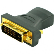 IOGEAR Digital Video Adapter - 1 Pack - 1 x DVI-D (Dual-Link) Male Digital Video - 1 x HDMI Female Digital Audio/Video - Gold Connector - RoHS, WEEE Compliance GHDFDVIMW6